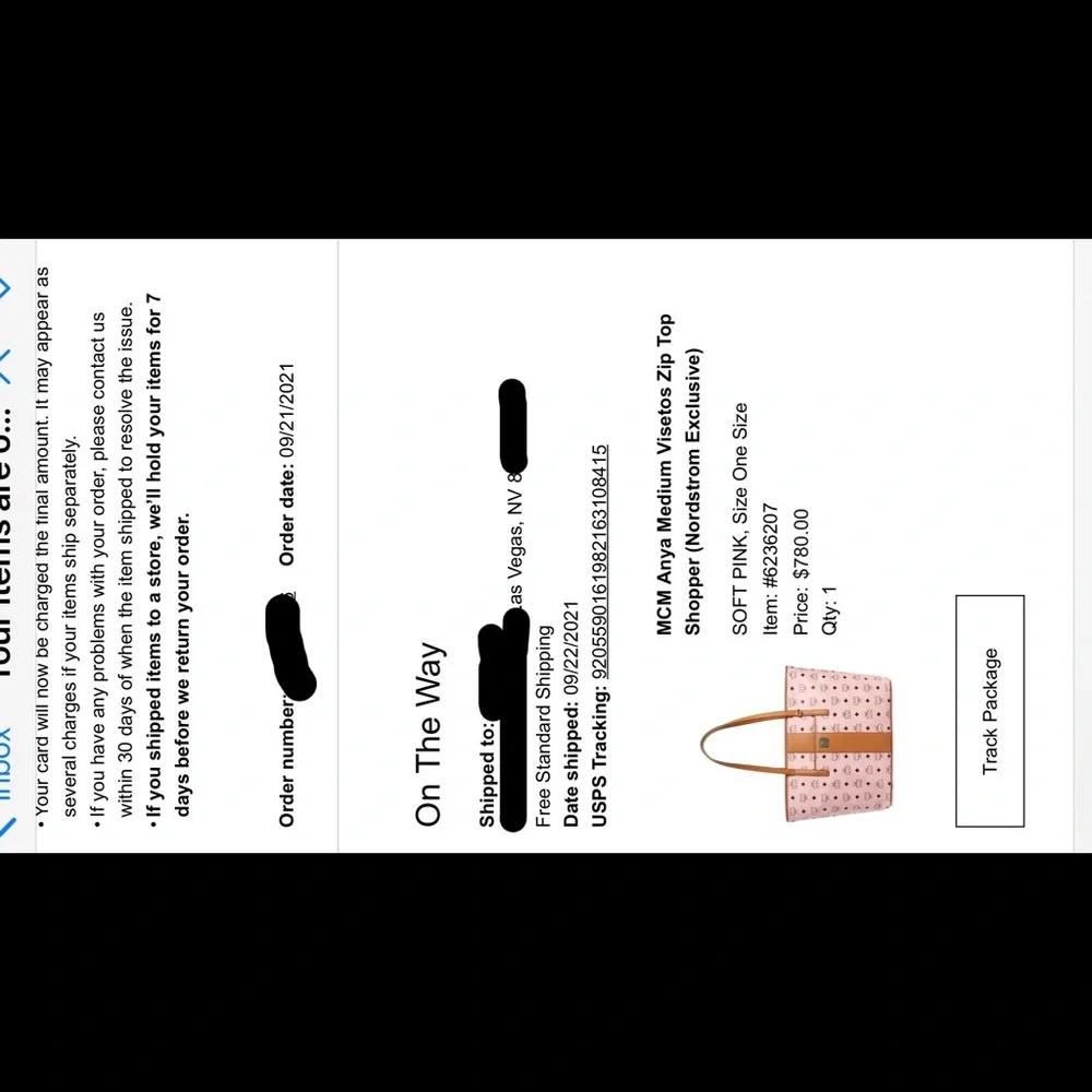 MCM ANYA MEDIUM VISETOS ZIP TOP SHOPPER - Soft pink - Picture 8 of 15